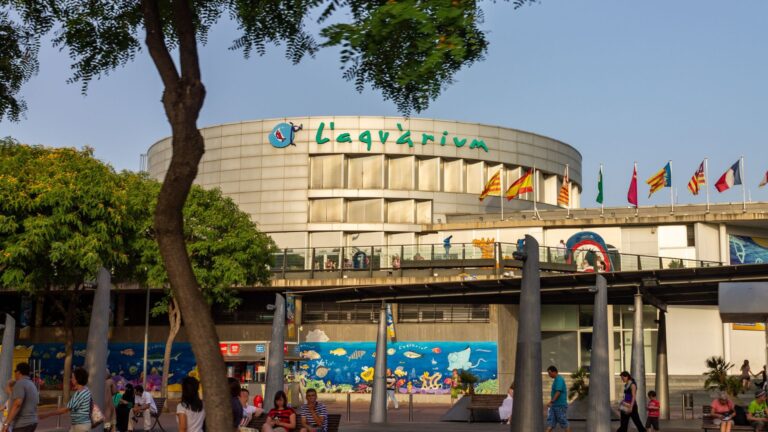 A view of the Aquarium in Barcelona
